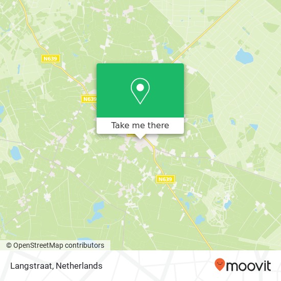 Langstraat, Langstraat, 4861 Chaam, Nederland map