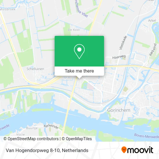 Van Hogendorpweg 8-10 map
