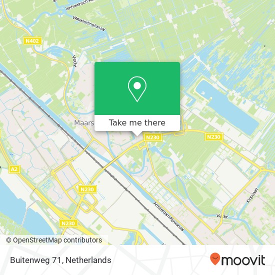 Buitenweg 71, 3602 PL Maarssen map