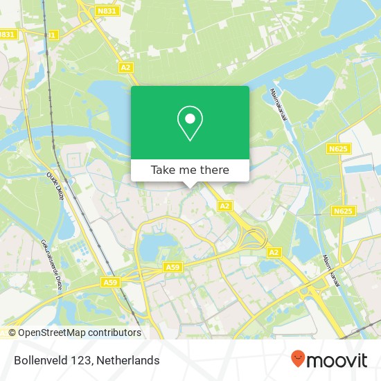 Bollenveld 123, 5235 NT 's-Hertogenbosch Karte