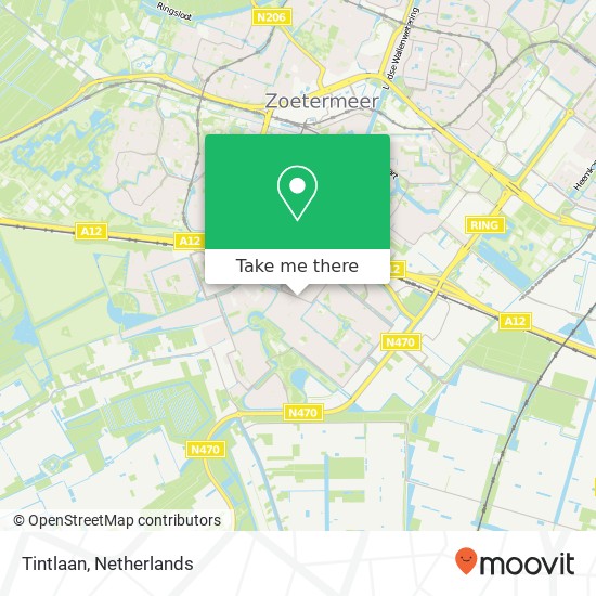 Tintlaan, 2719 Zoetermeer Karte
