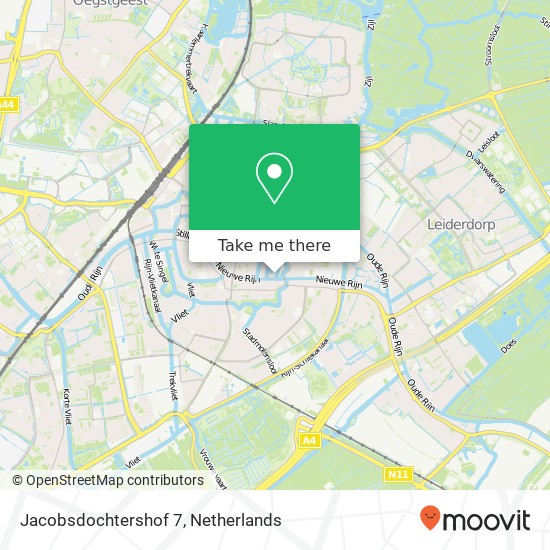 Jacobsdochtershof 7, 2312 SE Leiden map