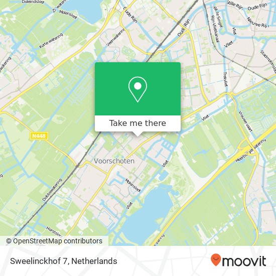 Sweelinckhof 7, 2253 HE Voorschoten map
