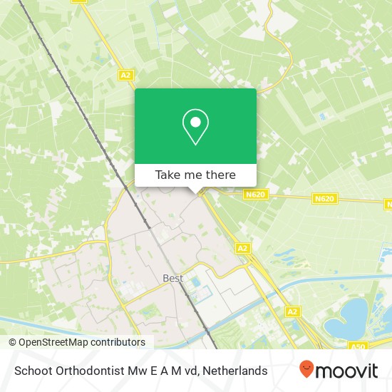 Schoot Orthodontist Mw E A M vd, Nieuwstraat 77A Karte