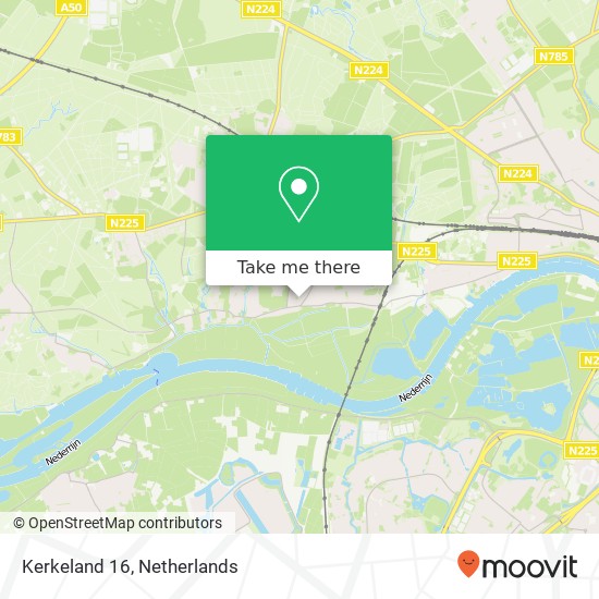 Kerkeland 16, 6862 VB Oosterbeek map