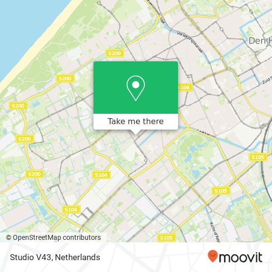 Studio V43, Castricumplein 40 Karte