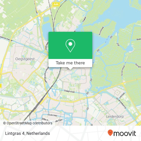 Lintgras 4, 2318 TE Leiden map