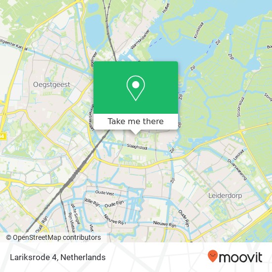 Lariksrode 4, 2317 BA Leiden map