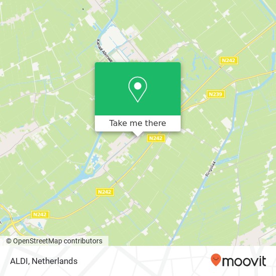 ALDI, Dorpsstraat 117 map