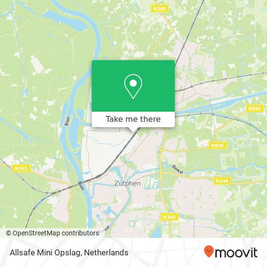 Allsafe Mini Opslag, Industrieweg 65 map