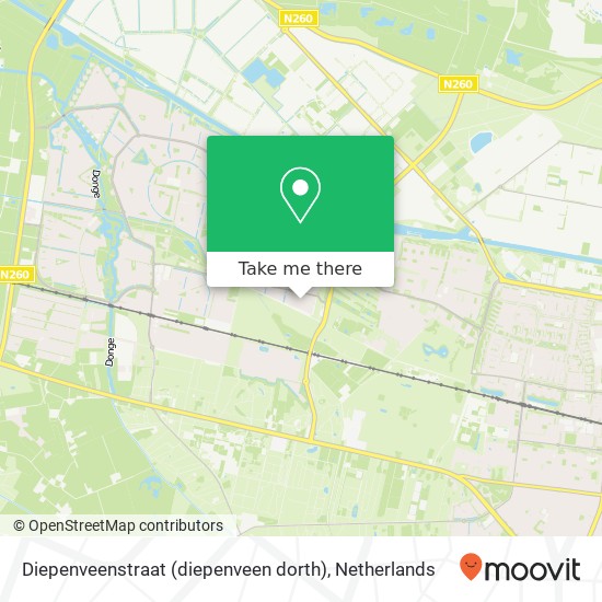 Diepenveenstraat (diepenveen dorth), 5043 Tilburg map