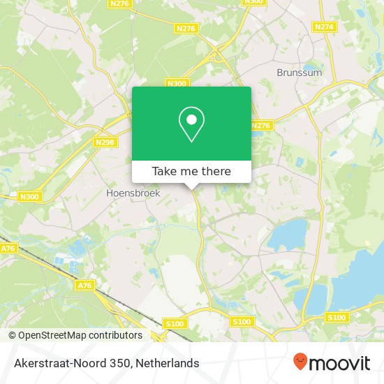 Akerstraat-Noord 350, 6431 HX Hoensbroek map