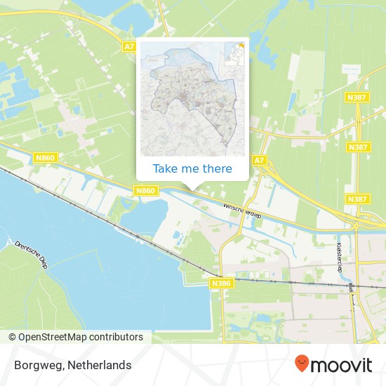 Borgweg, 9608 Westerbroek map