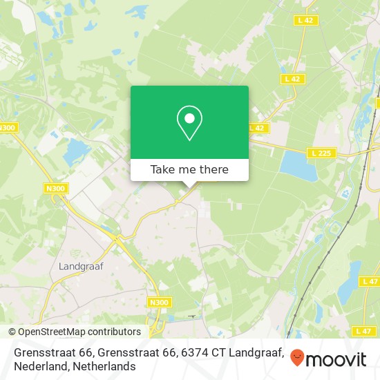 Grensstraat 66, Grensstraat 66, 6374 CT Landgraaf, Nederland map