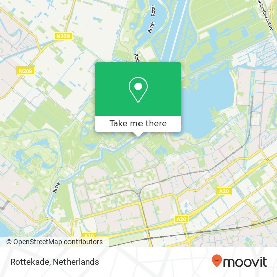 Rottekade, 3069 Rotterdam map