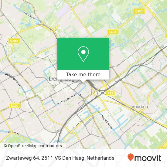 Zwarteweg 64, 2511 VS Den Haag map