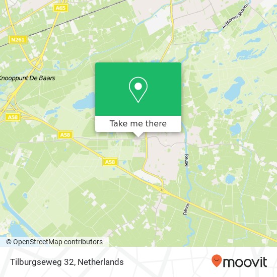Tilburgseweg 32, 5066 BV Moergestel Karte