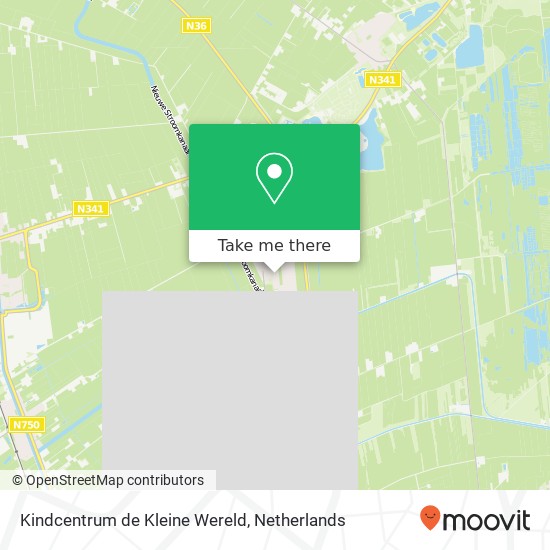 Kindcentrum de Kleine Wereld, Oranjestraat 2A map