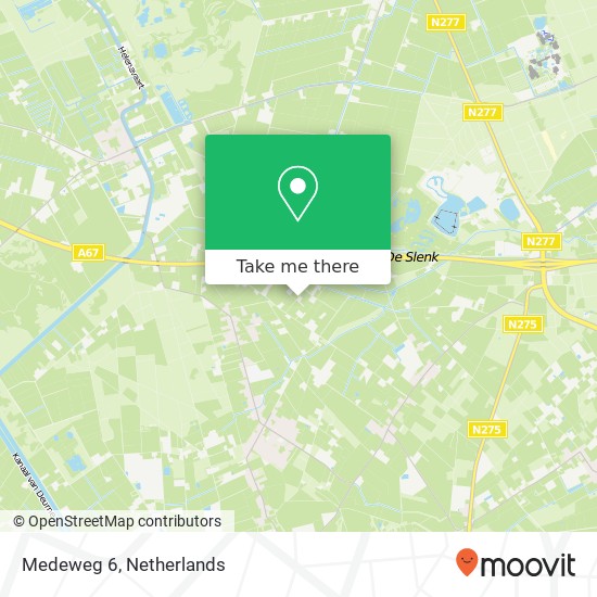 Medeweg 6, 5985 MA Grashoek map