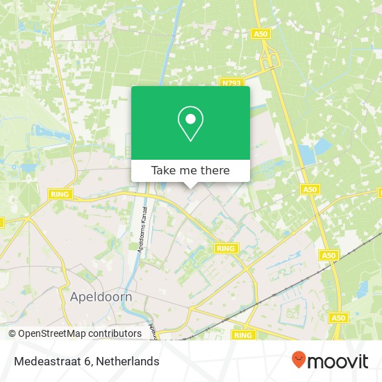 Medeastraat 6, 7323 TB Apeldoorn map