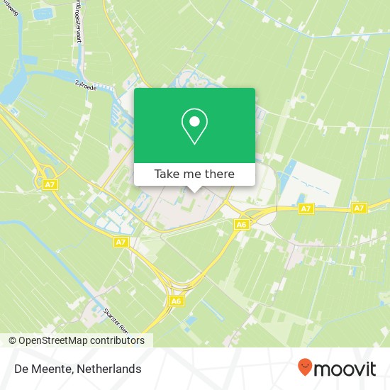 De Meente, 8501 KT Joure map