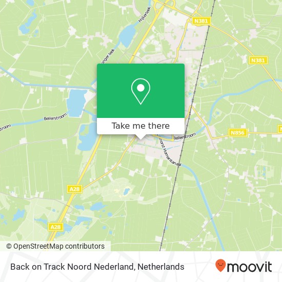 Back on Track Noord Nederland, Brandnetellaan 16 Karte