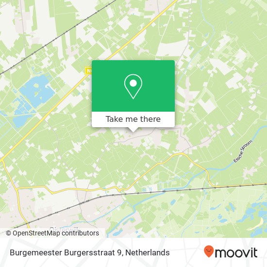 Burgemeester Burgersstraat 9, 5076 GH Haaren map