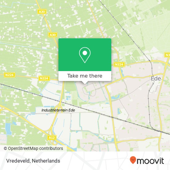 Vredeveld, Vredeveld, 6715 Ede, Nederland map