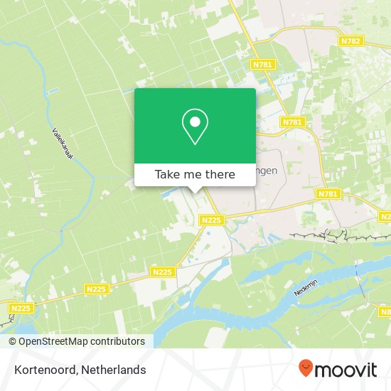 Kortenoord, Kortenoord, 6709 PD Wageningen, Nederland Karte
