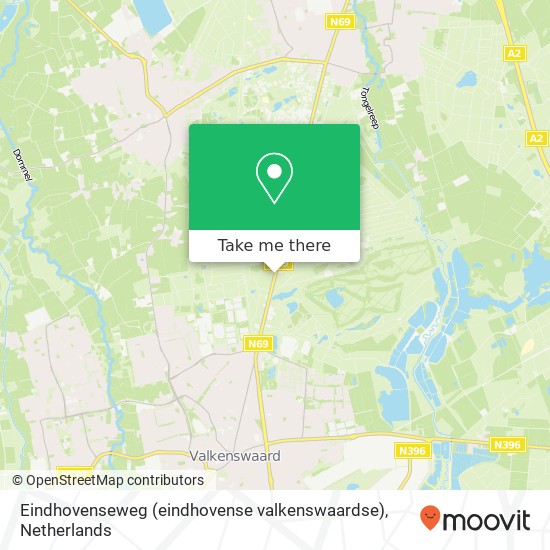 Eindhovenseweg (eindhovense valkenswaardse), 5582 VB Waalre Karte