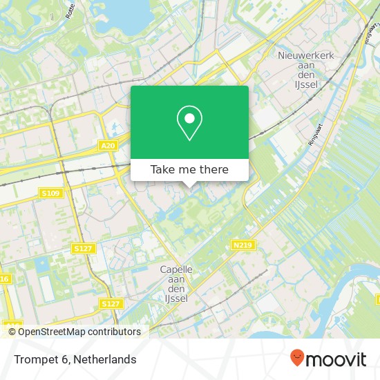 Trompet 6, 2907 GD Capelle aan den IJssel map
