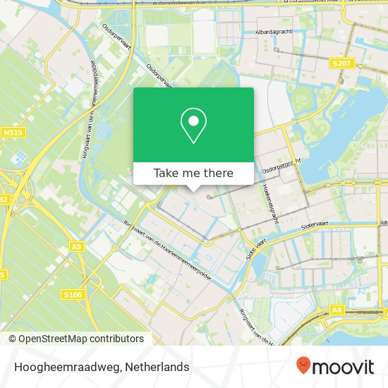 Hoogheemraadweg, 1069 Amsterdam map