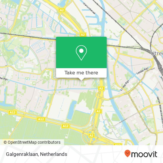 Galgenraklaan, Galgenraklaan, 3544 Utrecht, Nederland Karte