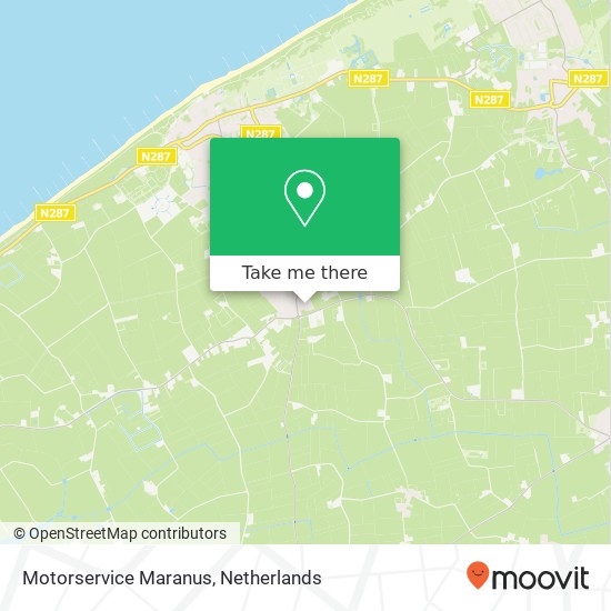 Motorservice Maranus, Ooststraat 14 map