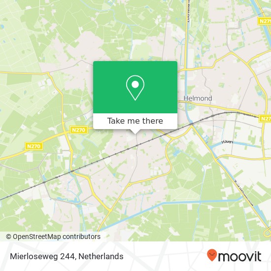 Mierloseweg 244, 5707 AV Helmond Karte