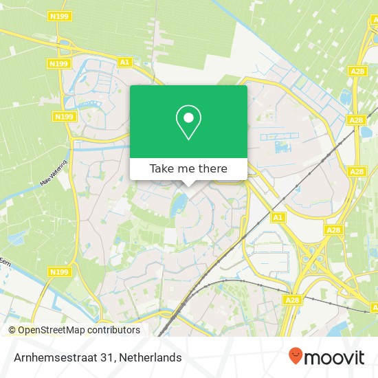 Arnhemsestraat 31, Arnhemsestraat 31, 3811 LG Amersfoort, Nederland map