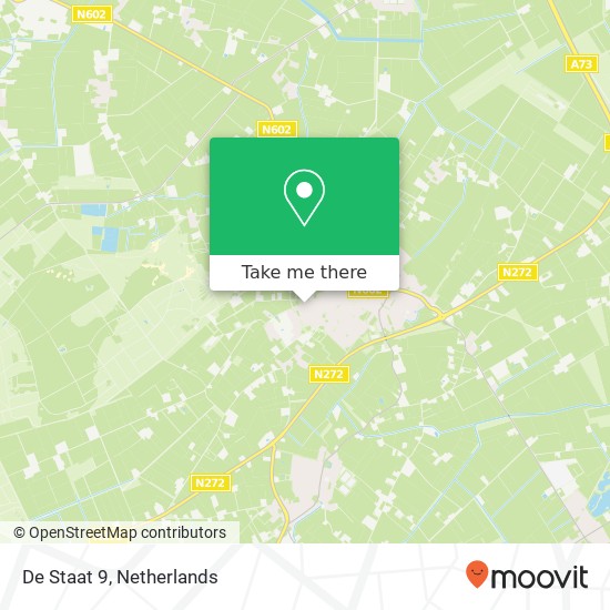 De Staat 9, 5845 GD Sint Anthonis map