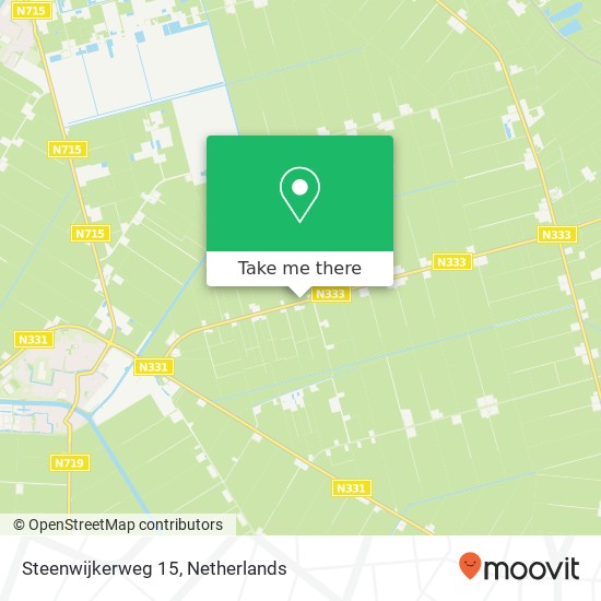 Steenwijkerweg 15, 8316 RD Marknesse map