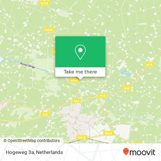 Hogeweg 3a, Hogeweg 3a, 7055 AJ Heelweg, Nederland Karte
