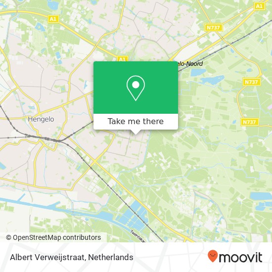 Albert Verweijstraat, 7552 MD Hengelo Karte