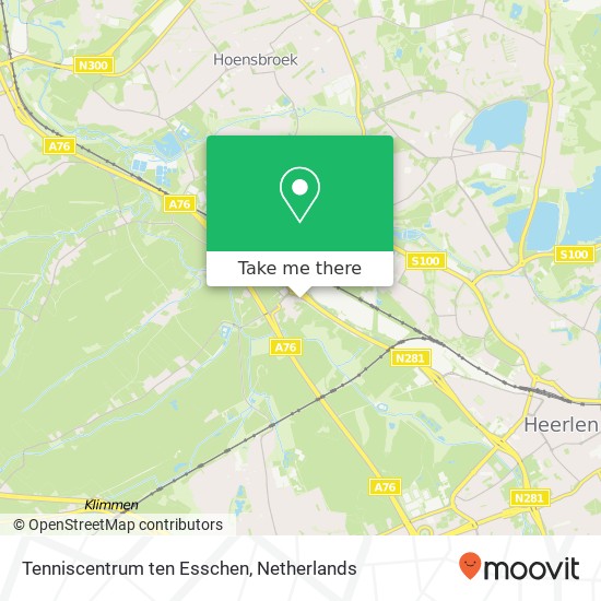 Tenniscentrum ten Esschen, Esschenderweg 100 Karte