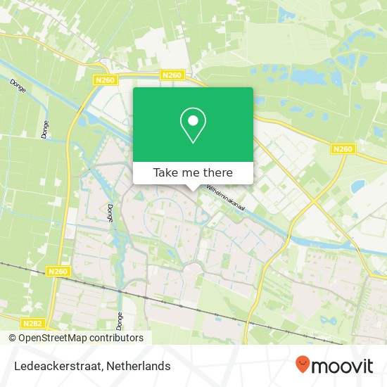 Ledeackerstraat, Ledeackerstraat, 5045 Tilburg, Nederland Karte