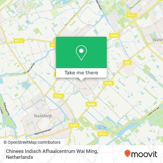 Chinees Indisch Afhaalcentrum Wai Ming, Dijkstraat 81 map