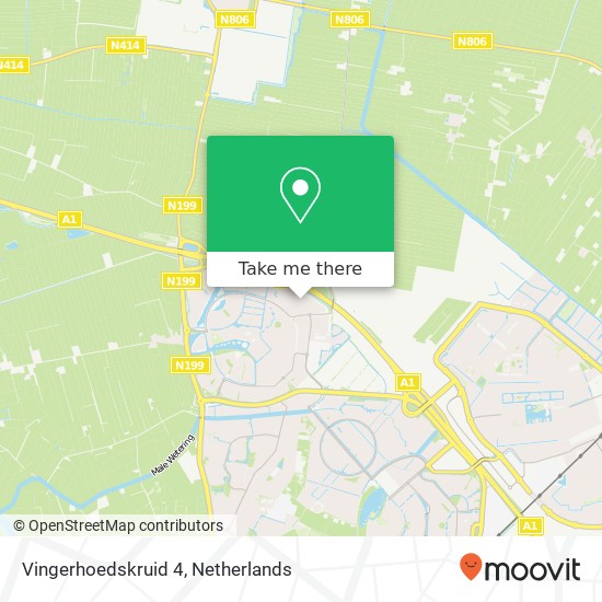 Vingerhoedskruid 4, 3824 PP Amersfoort map