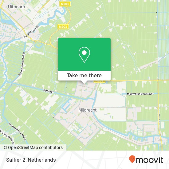 Saffier 2, 3641 XW Mijdrecht map