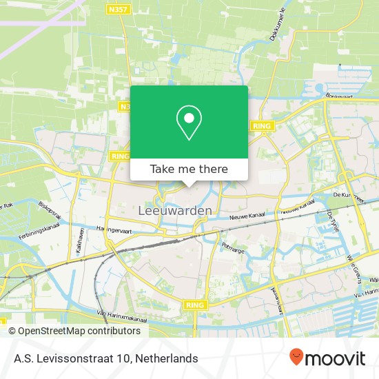 A.S. Levissonstraat 10, 8911 EK Leeuwarden map