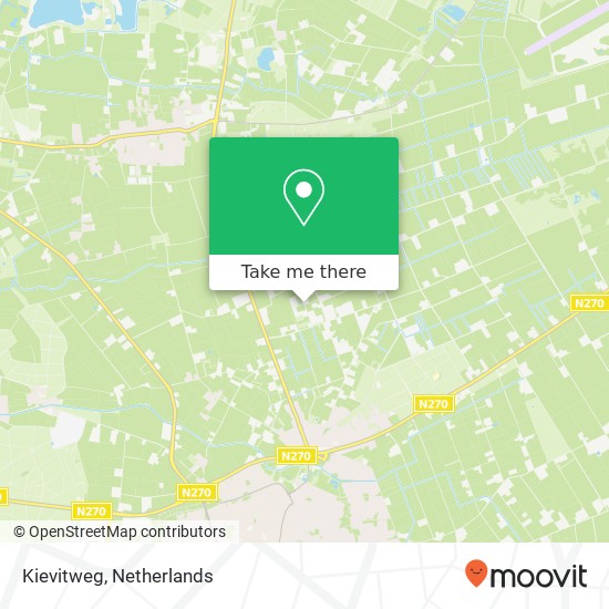 Kievitweg, Kievitweg, 5752 PT Deurne, Nederland Karte