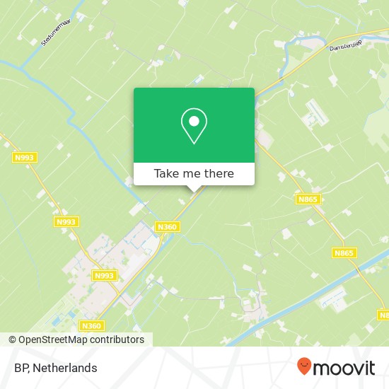BP, Rijksweg 113 map