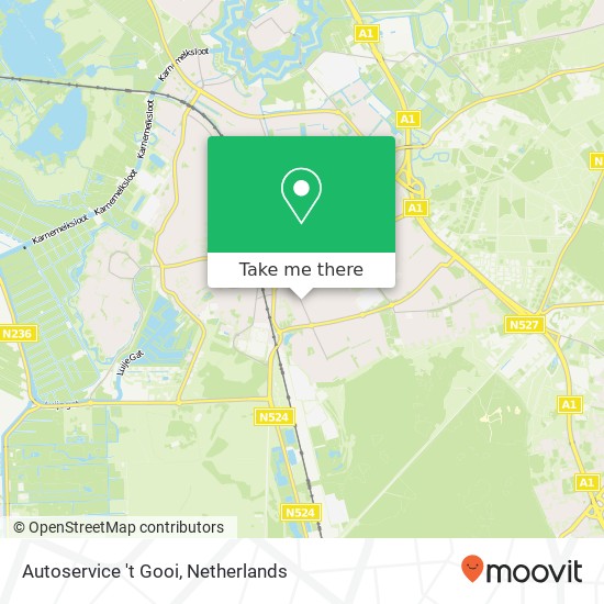 Autoservice 't Gooi, Laarderweg map