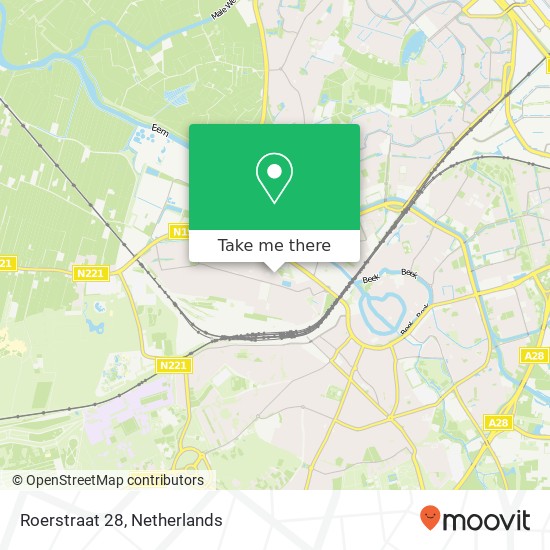 Roerstraat 28, 3812 EX Amersfoort map